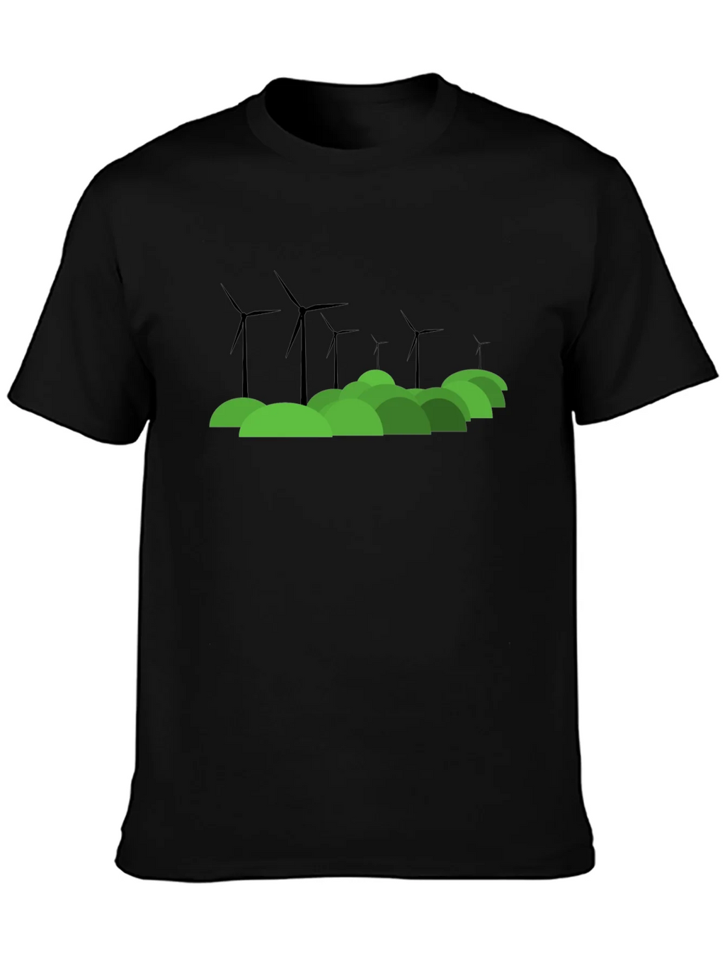 Eco Wind Turbine Graphic T-Shirt product image 2