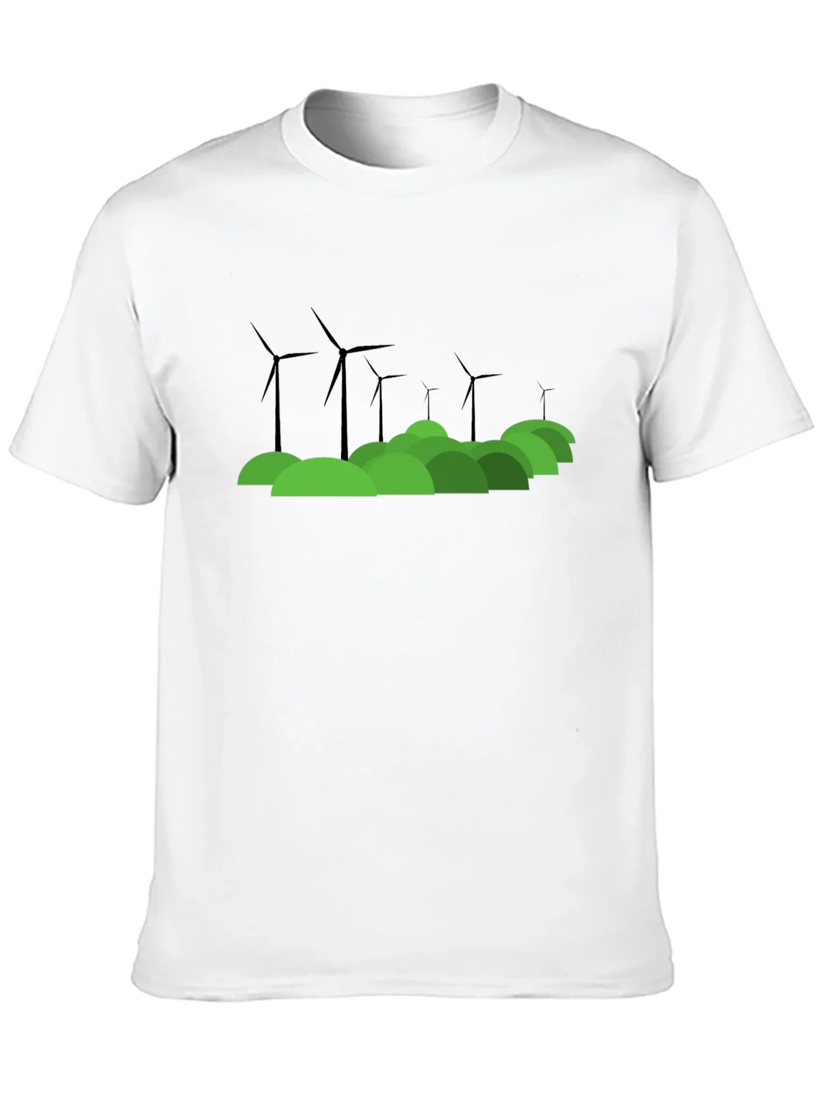 Eco Wind Turbine Graphic T-Shirt product image 7