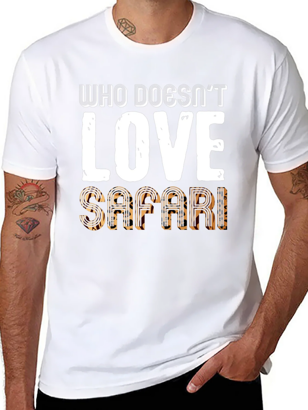 Safari Lover Graphic Tee - Mens Black T-Shirt product image 7