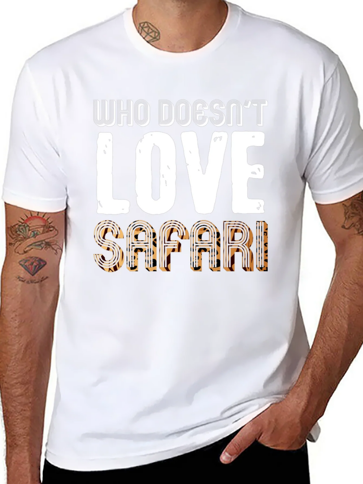Safari Lover Graphic Tee - Mens Black T-Shirt product image 7