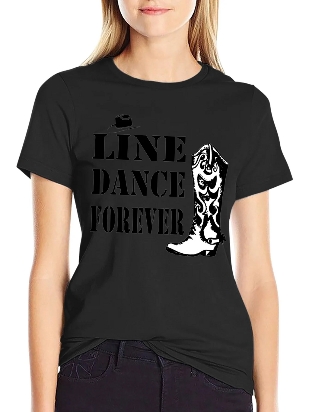 Line Dance Forever Tee - Cowboy Boot Design product image 2