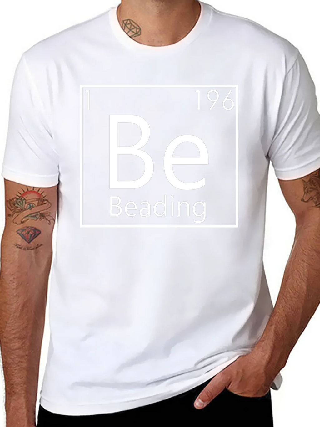 Beading Periodic Table Inspired Graphic T-Shirt product image 7