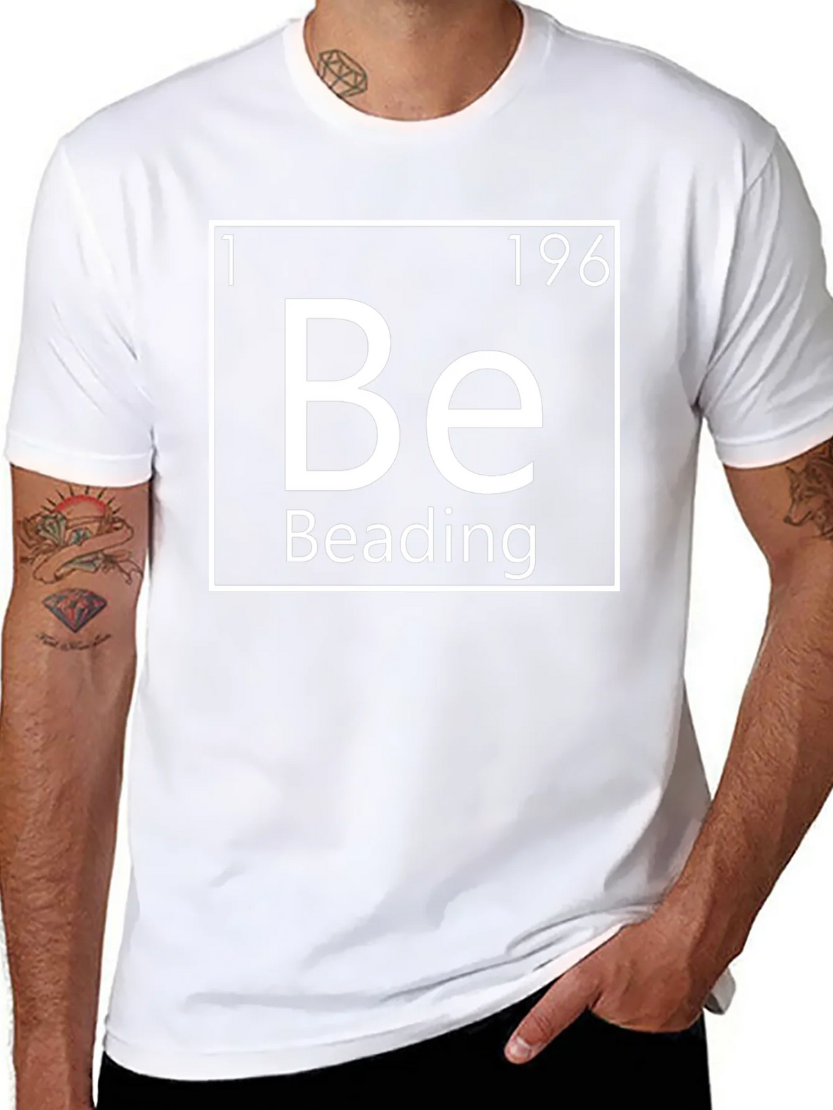 Beading Periodic Table Inspired Graphic T-Shirt product image 7