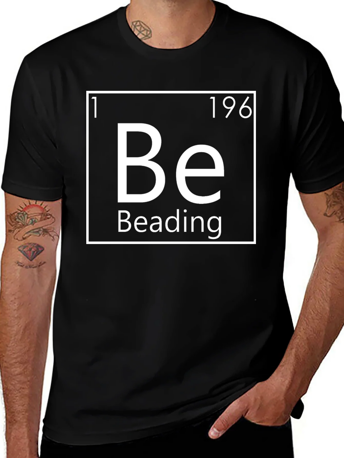 Beading Periodic Table Inspired Graphic T-Shirt product image 1