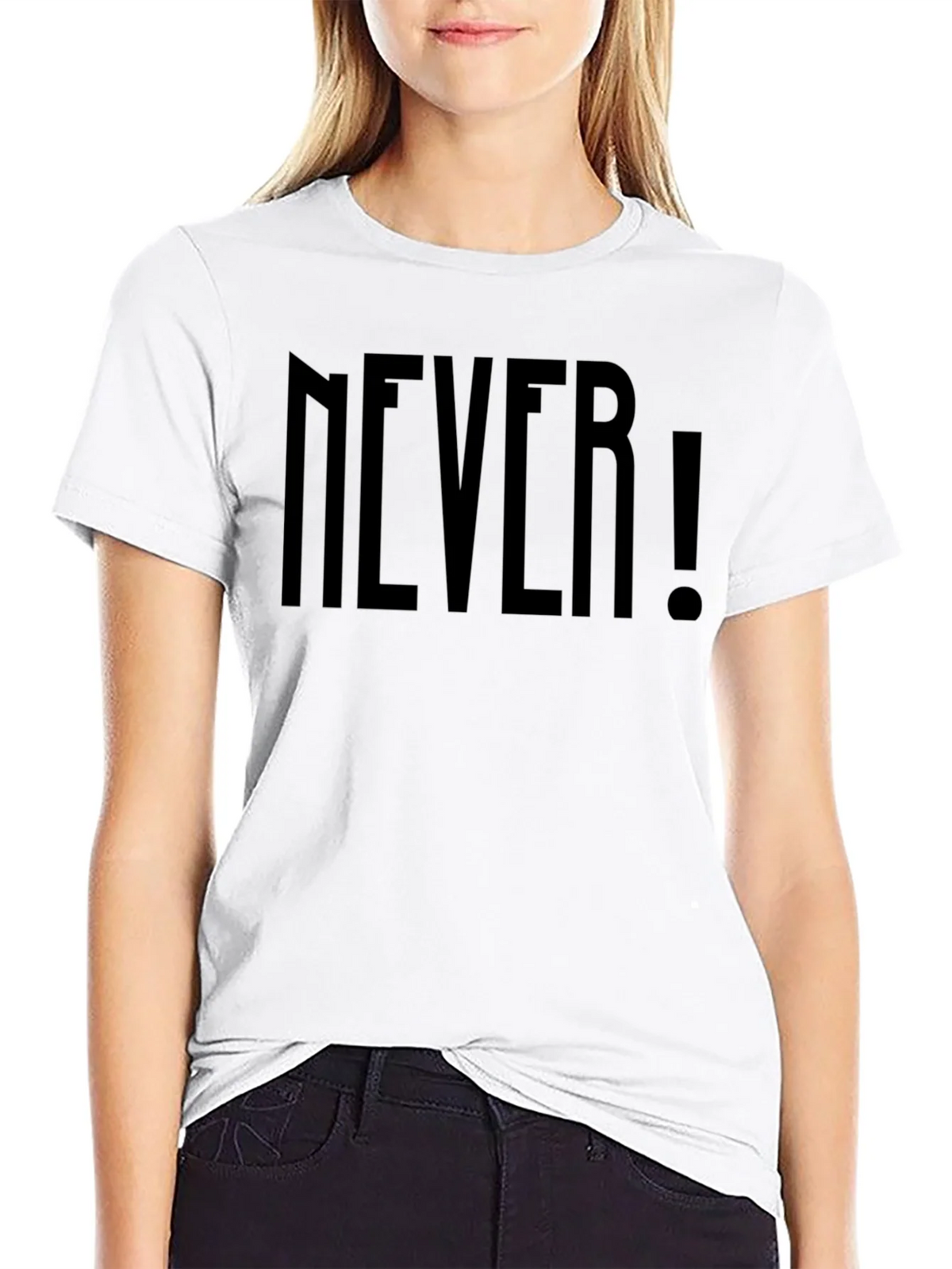 Edgy Never! Graphic Black T-Shirt product image 6