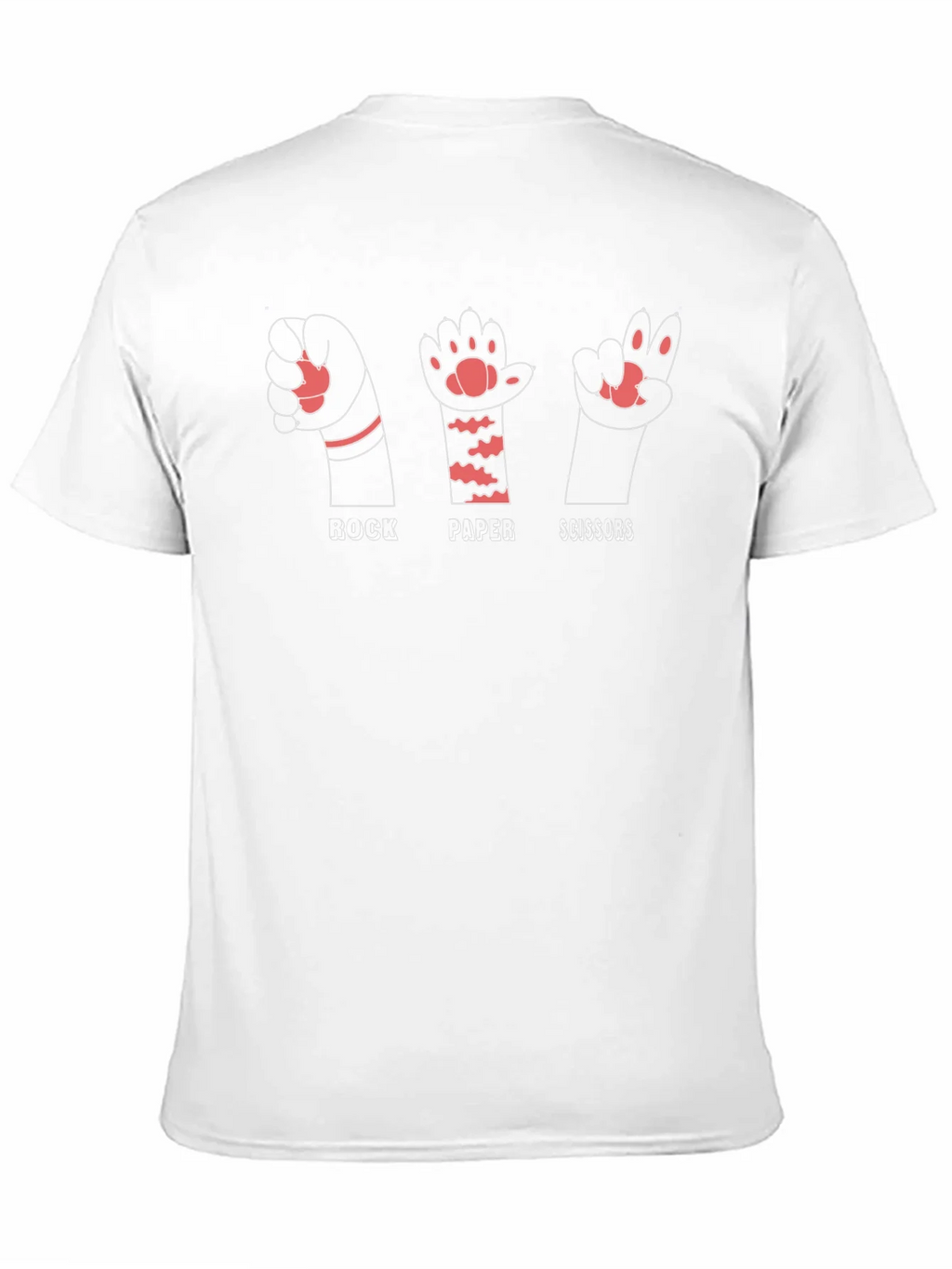 Rock Paper Scissors Cat Paw Graphic Tee product image 10