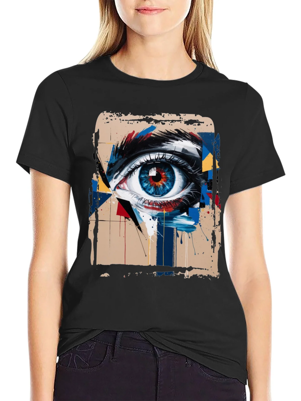Abstract Eye Graphic Tee - Mens Black T-Shirt product image 1