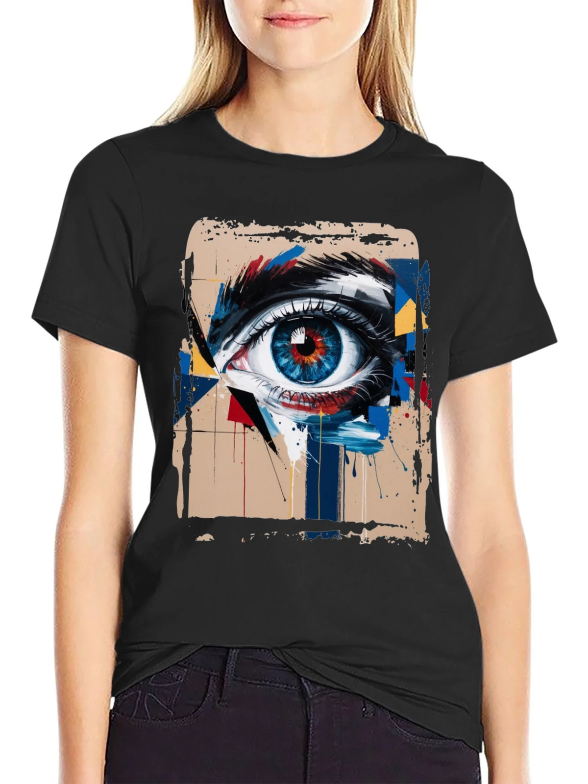 Abstract Eye Graphic Tee - Mens Black T-Shirt product image 1