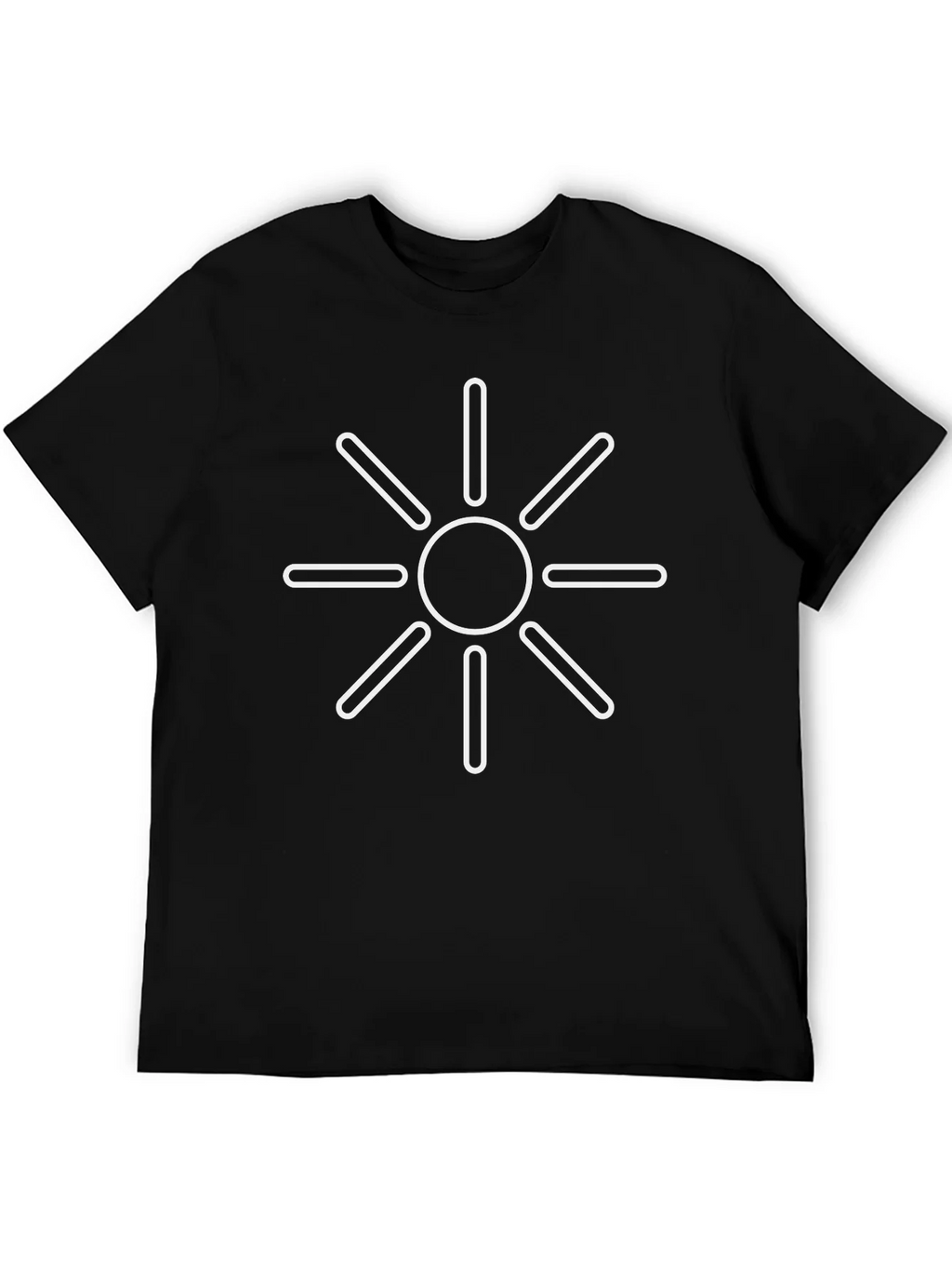 Sunburst Graphic Tee - Stylish Black Cotton T-Shirt product image 5