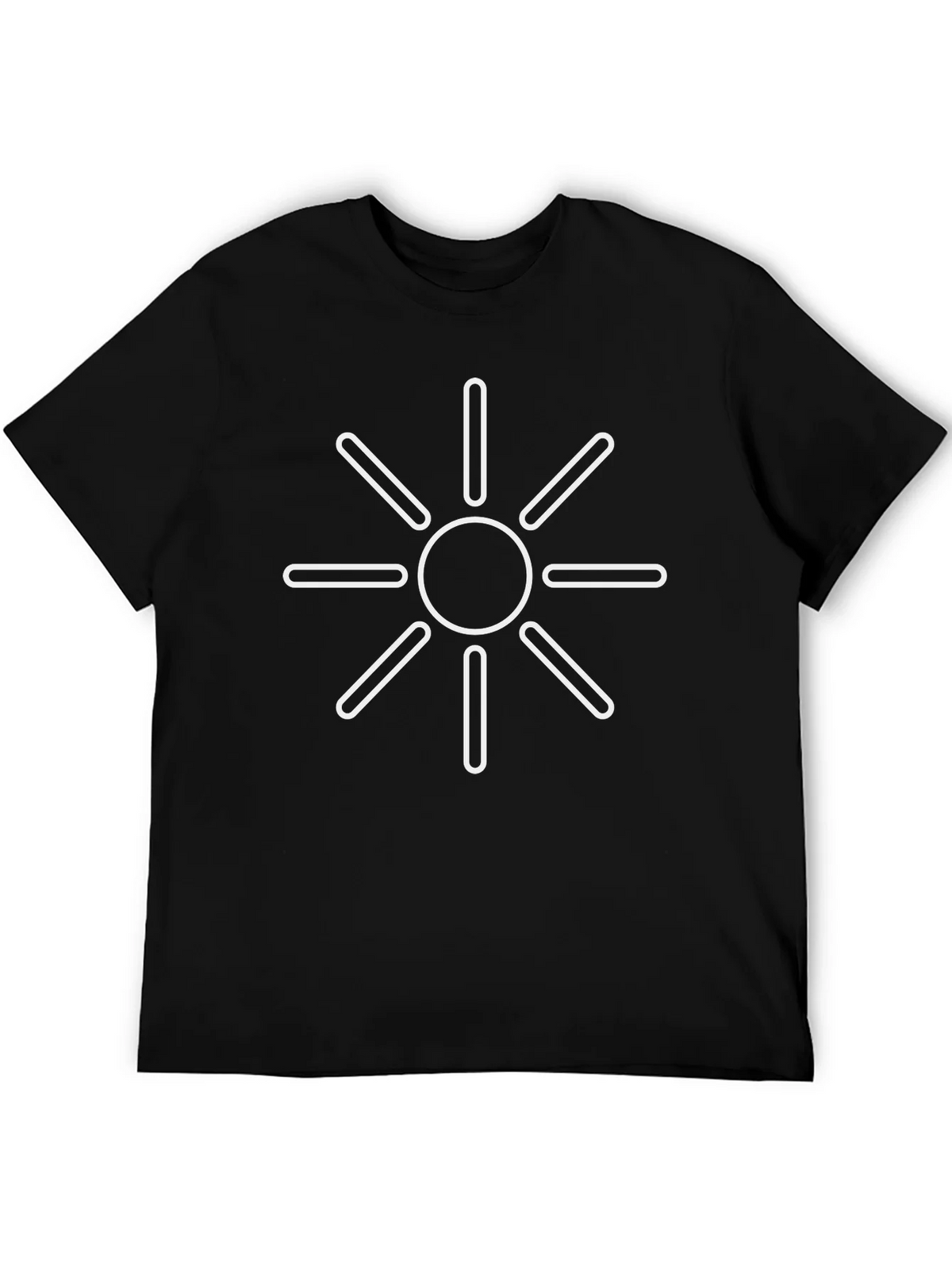 Sunburst Graphic Tee - Stylish Black Cotton T-Shirt product image 5