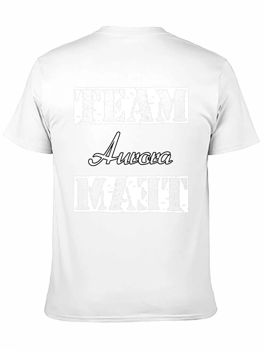 Team Aurora Matt T-Shirt Black Crew Neck Cotton product image 10