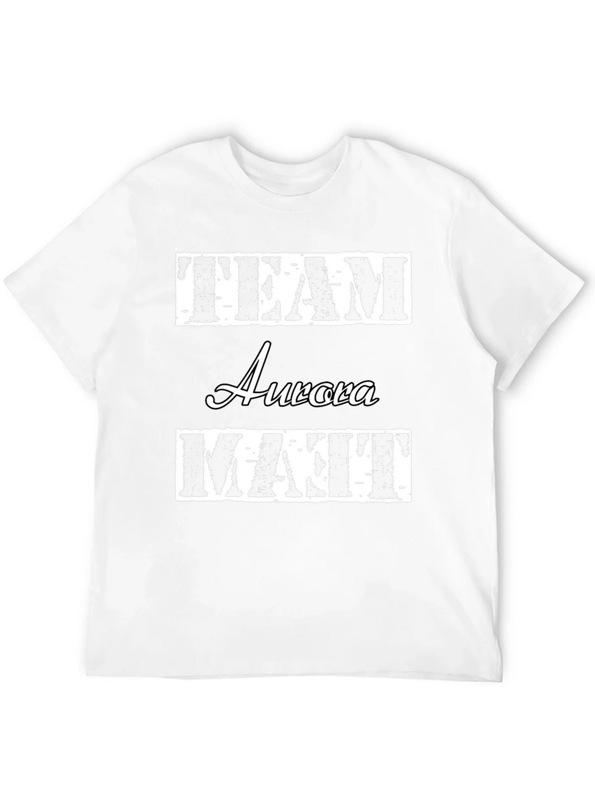 Team Aurora Matt T-Shirt Black Crew Neck Cotton product image 11