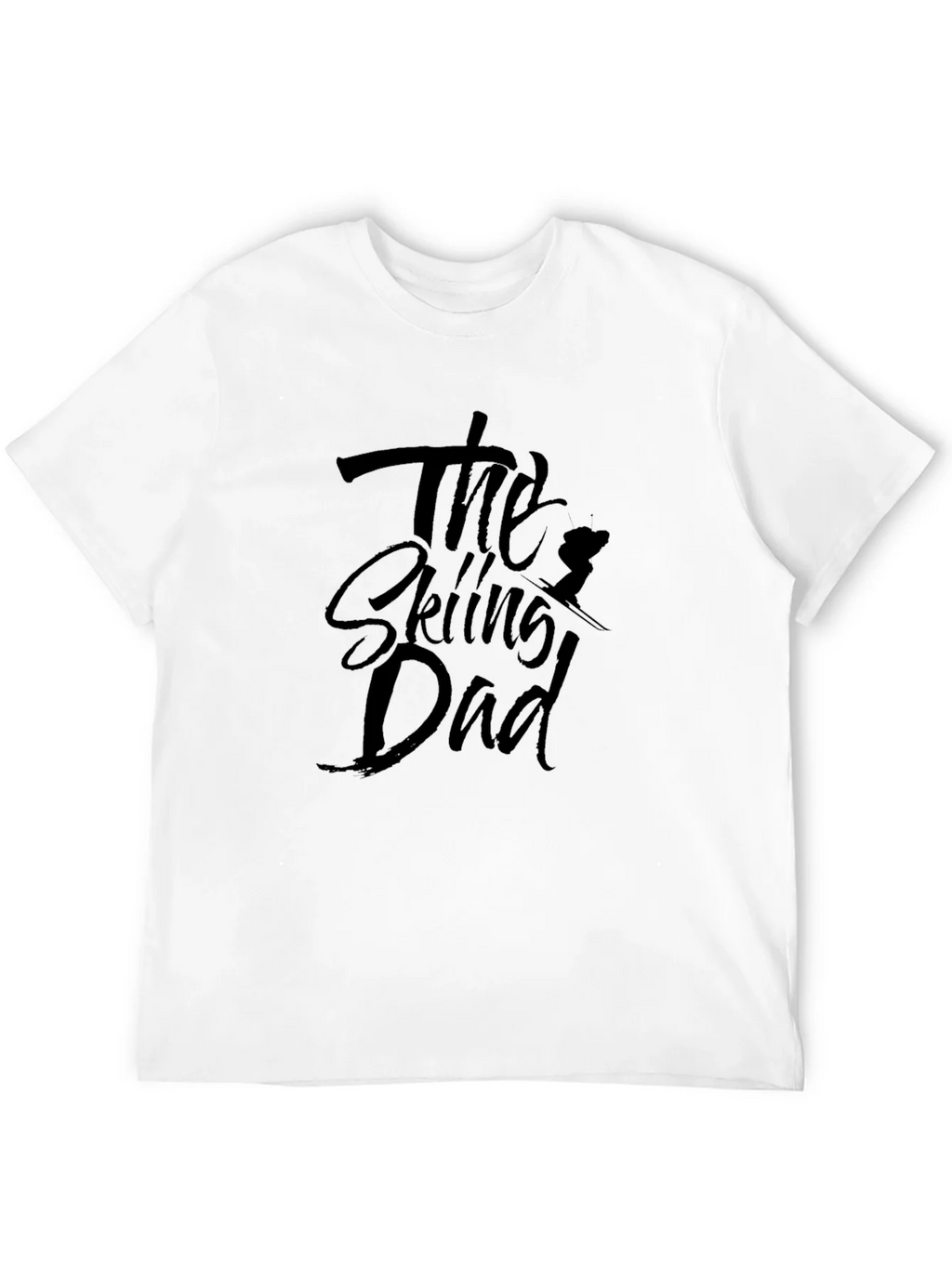 The Skiing Dad T-Shirt - Black Cotton Tee product image 8