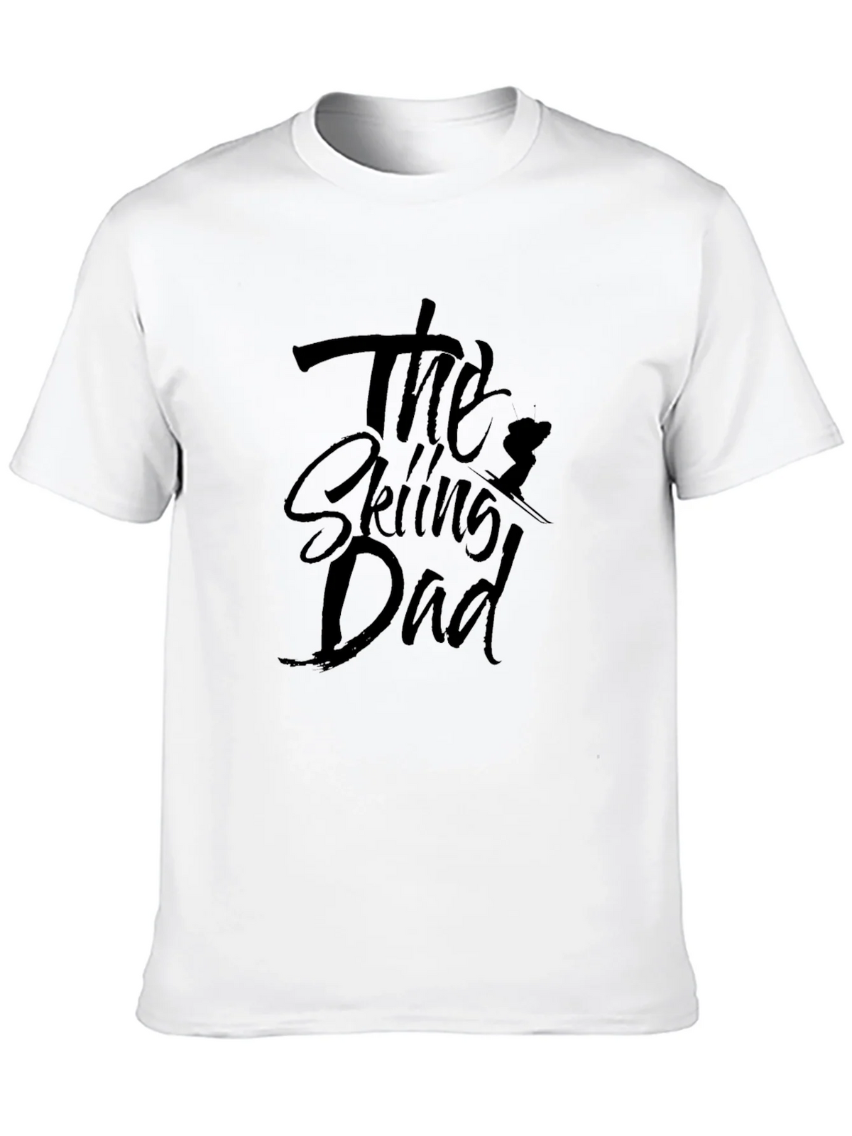 The Skiing Dad T-Shirt - Black Cotton Tee product image 7