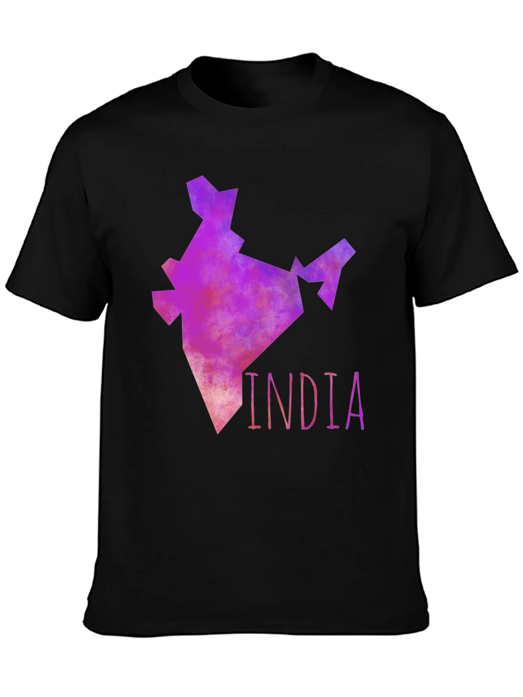 India Map Graphic Tee - Mens Black T-Shirt product image 3