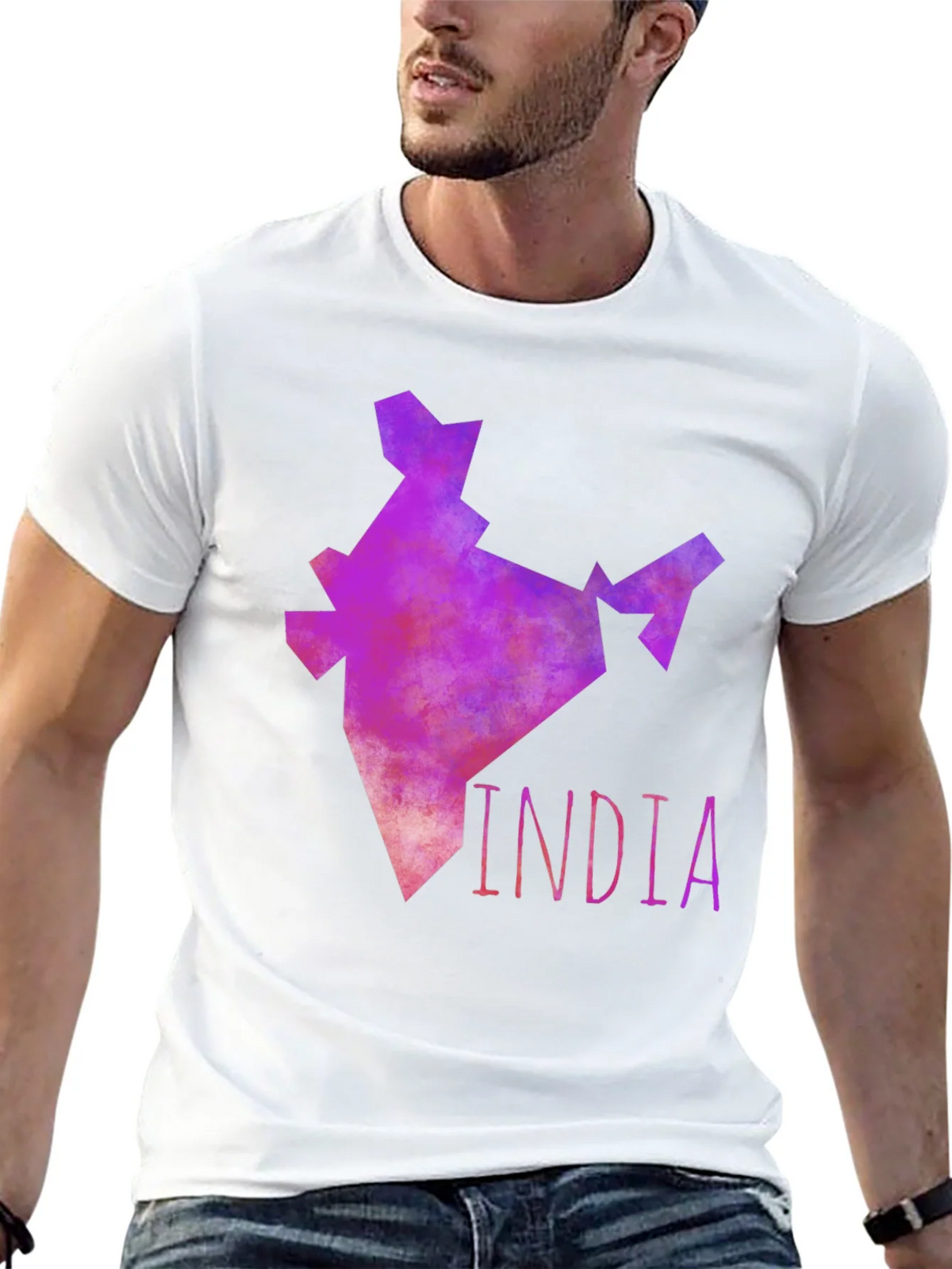 India Map Graphic Tee - Mens Black T-Shirt product image 12