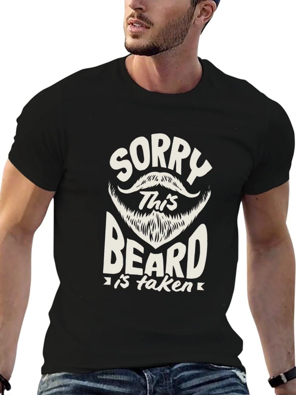 Sorry This Beard is Taken Black T-Shirt product image 6