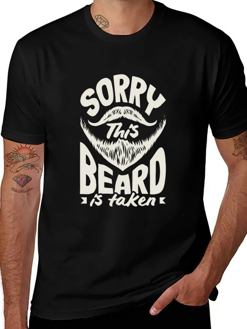 Sorry This Beard is Taken Black T-Shirt product image 1