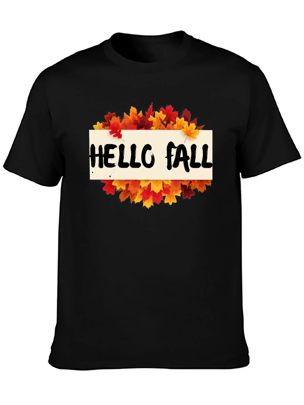 Hello Fall Leaves Graphic Tee - Autumn T-Shirt product image 3