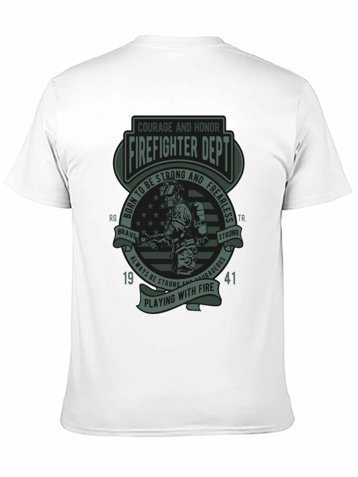 Firefighter Dept. T-Shirt - Courage & Honor Design product image 10
