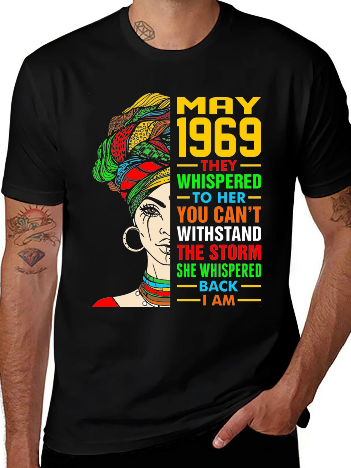 May 1969 T-Shirt - African Queen Empowering Birthday Tee product image 1
