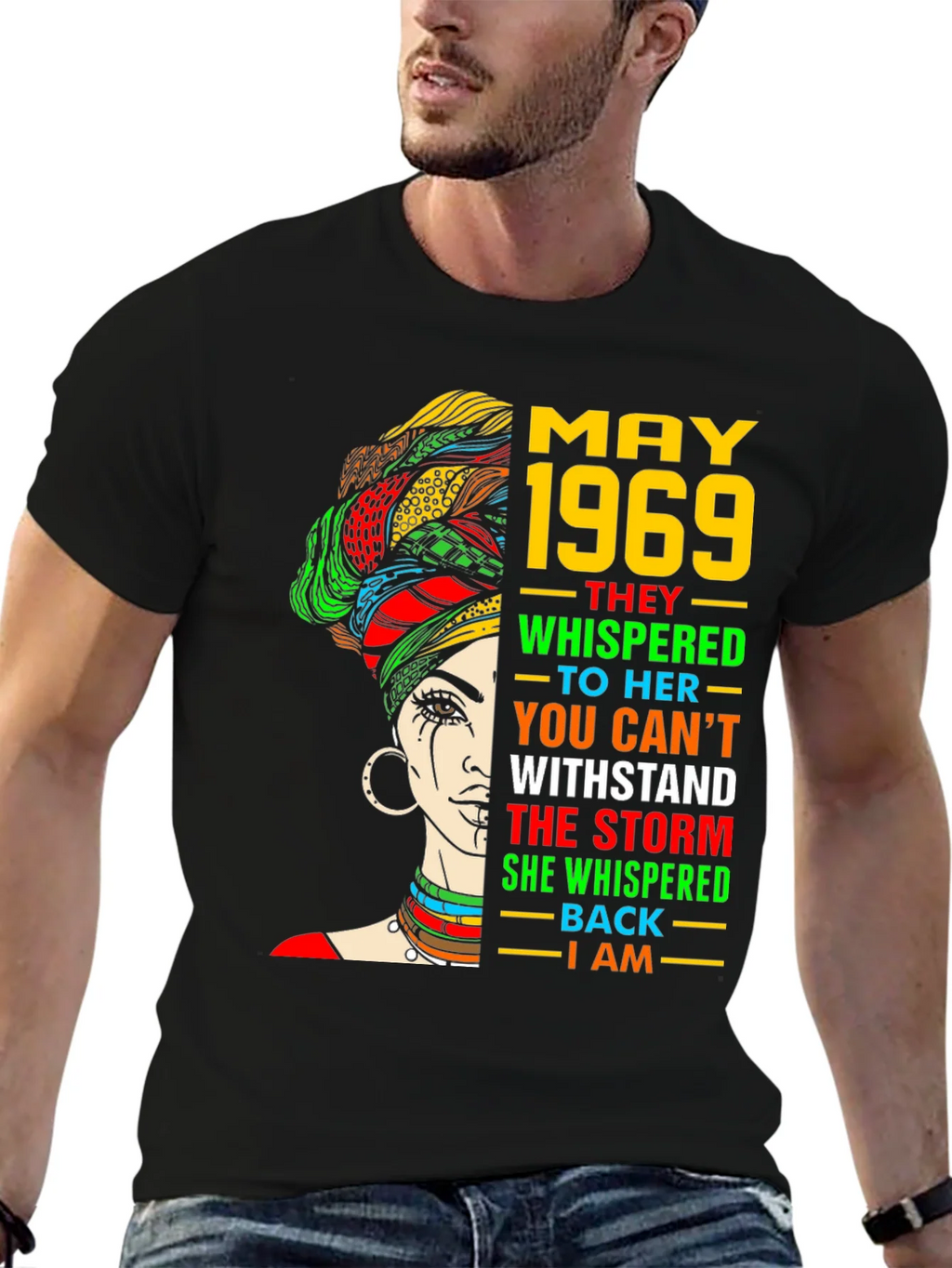 May 1969 T-Shirt - African Queen Empowering Birthday Tee product image 5