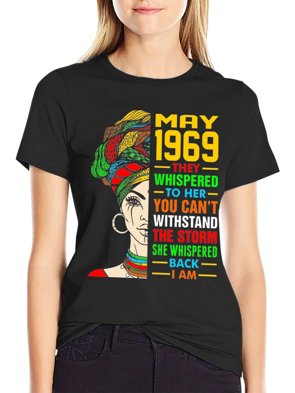 May 1969 T-Shirt - African Queen Empowering Birthday Tee product image 2