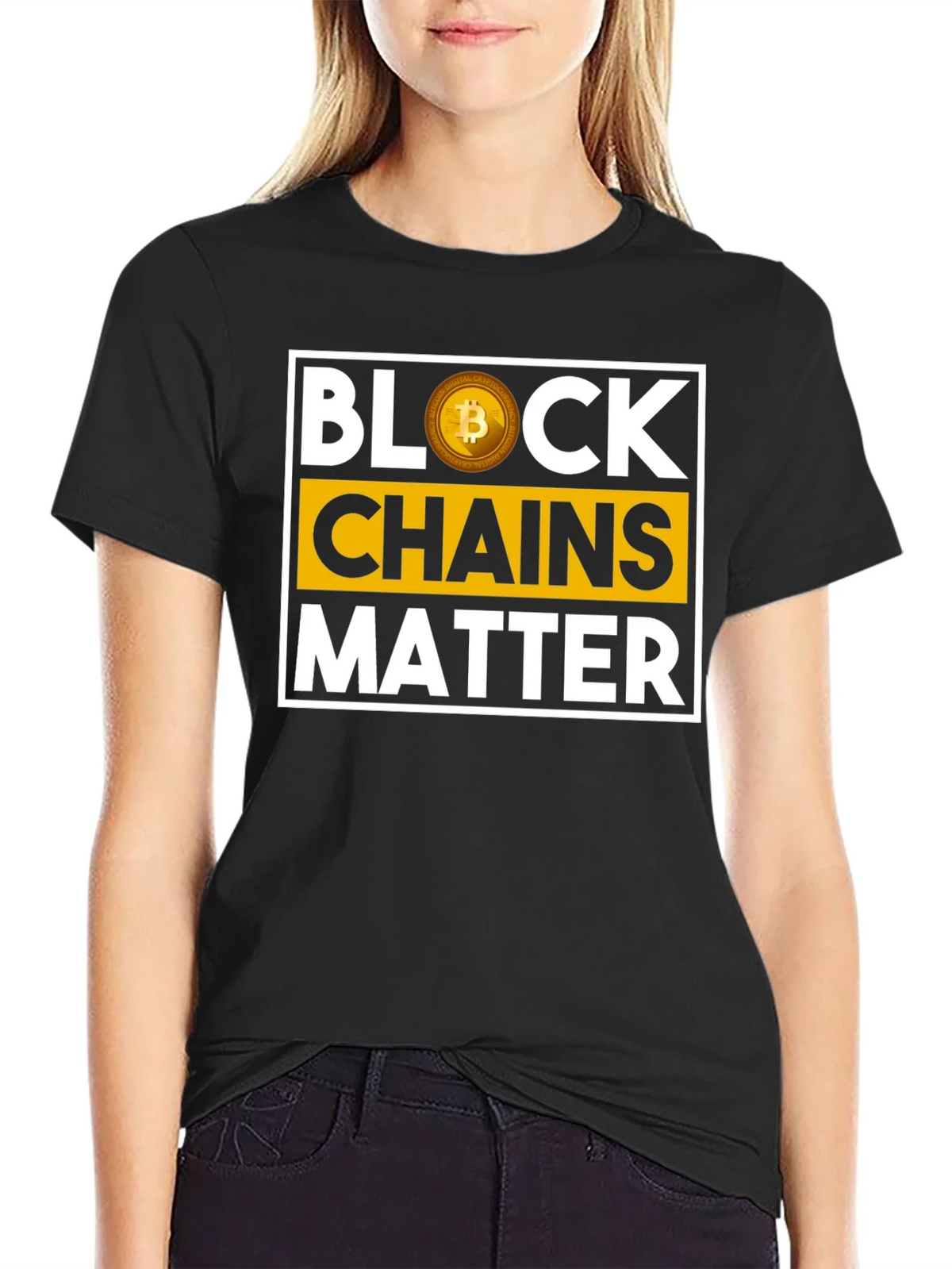 Block Chains Matter Bitcoin T-Shirt product image 2