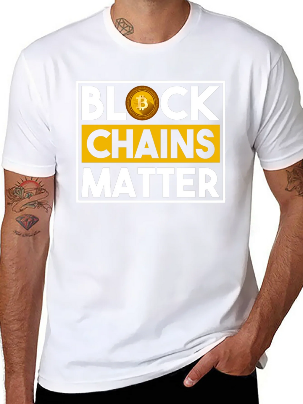 Block Chains Matter Bitcoin T-Shirt product image 7
