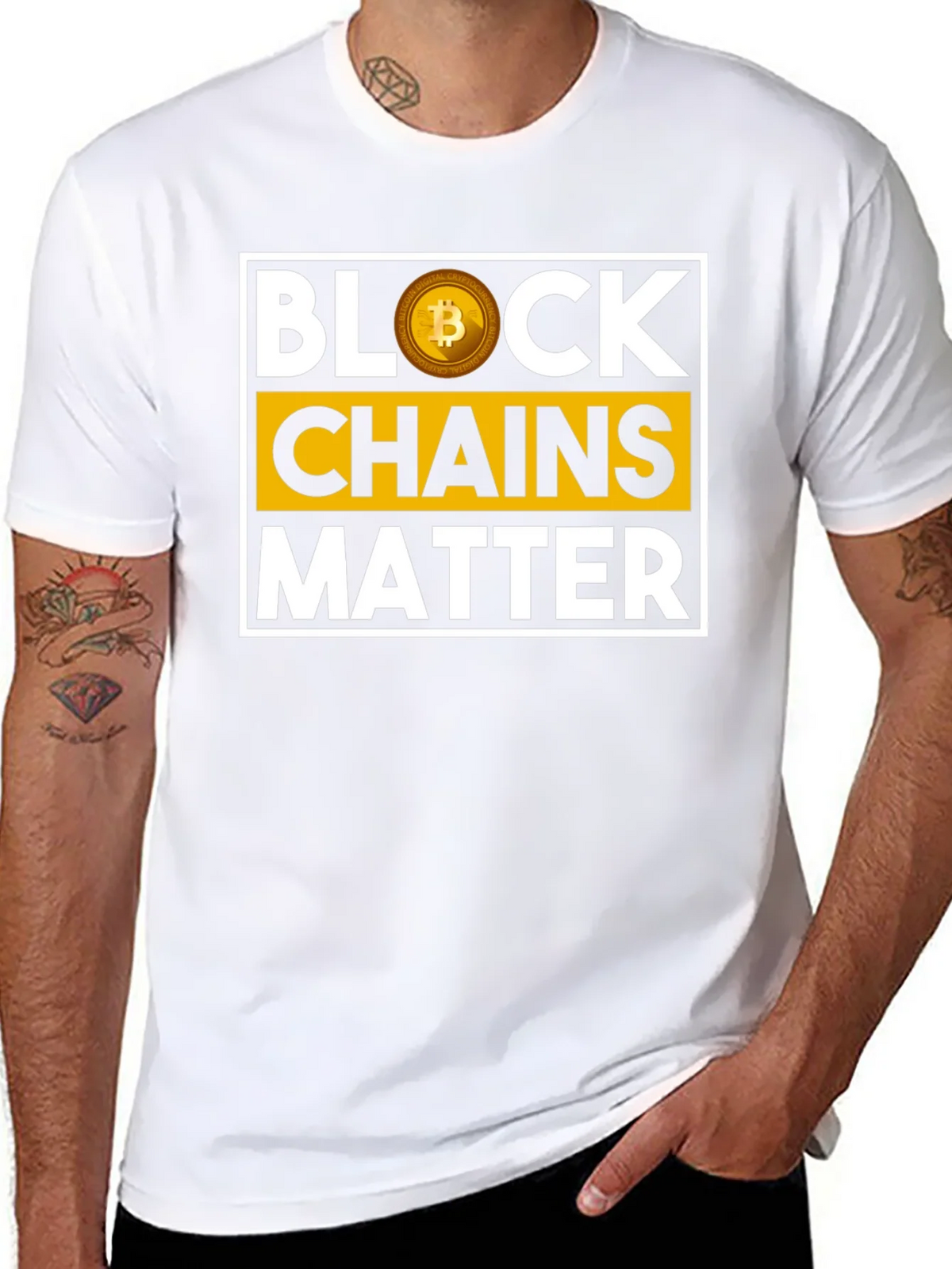 Block Chains Matter Bitcoin T-Shirt product image 7