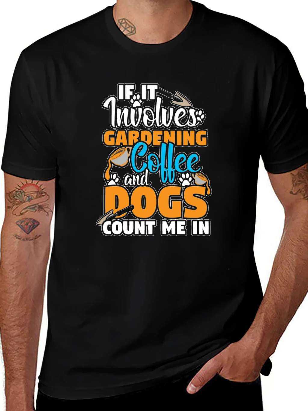 Gardening Coffee Dogs T-Shirt - Count Me In Tee product image 1