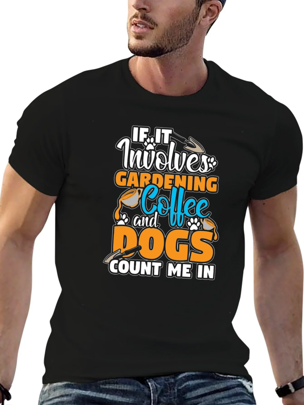 Gardening Coffee Dogs T-Shirt - Count Me In Tee product image 6