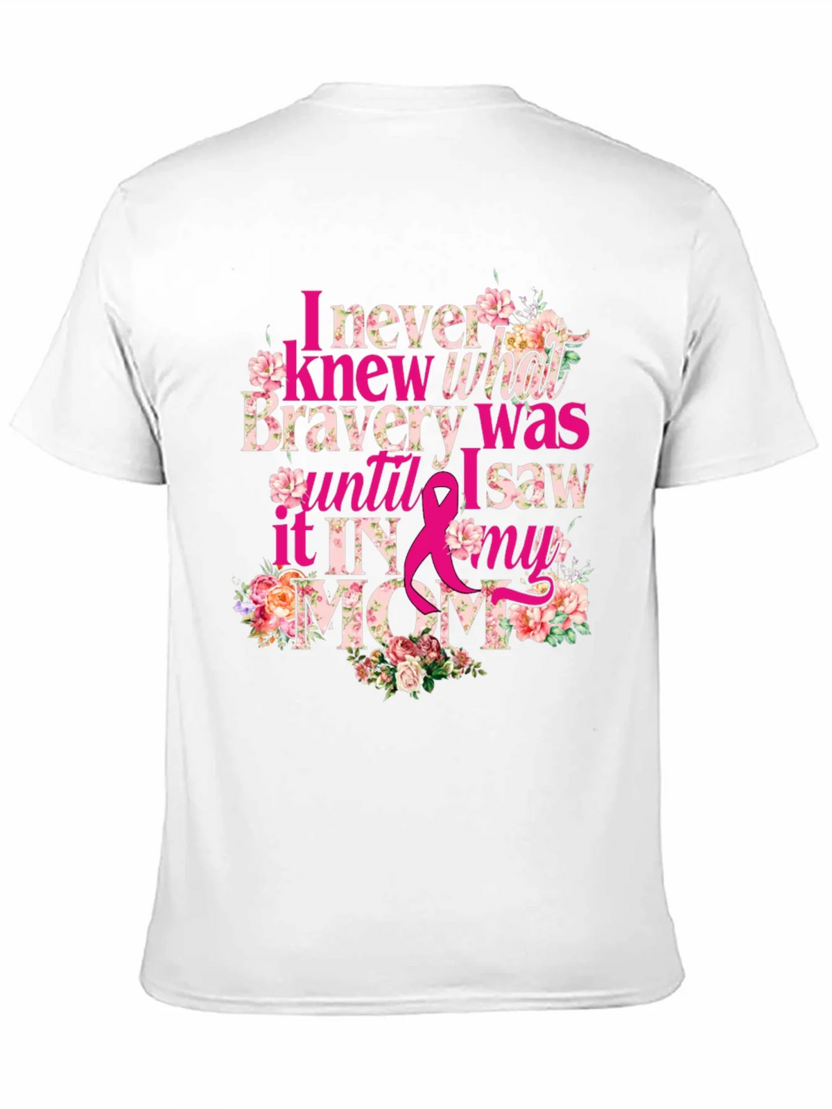 Bravery in My Mom Breast Cancer Awareness T-Shirt product image 10