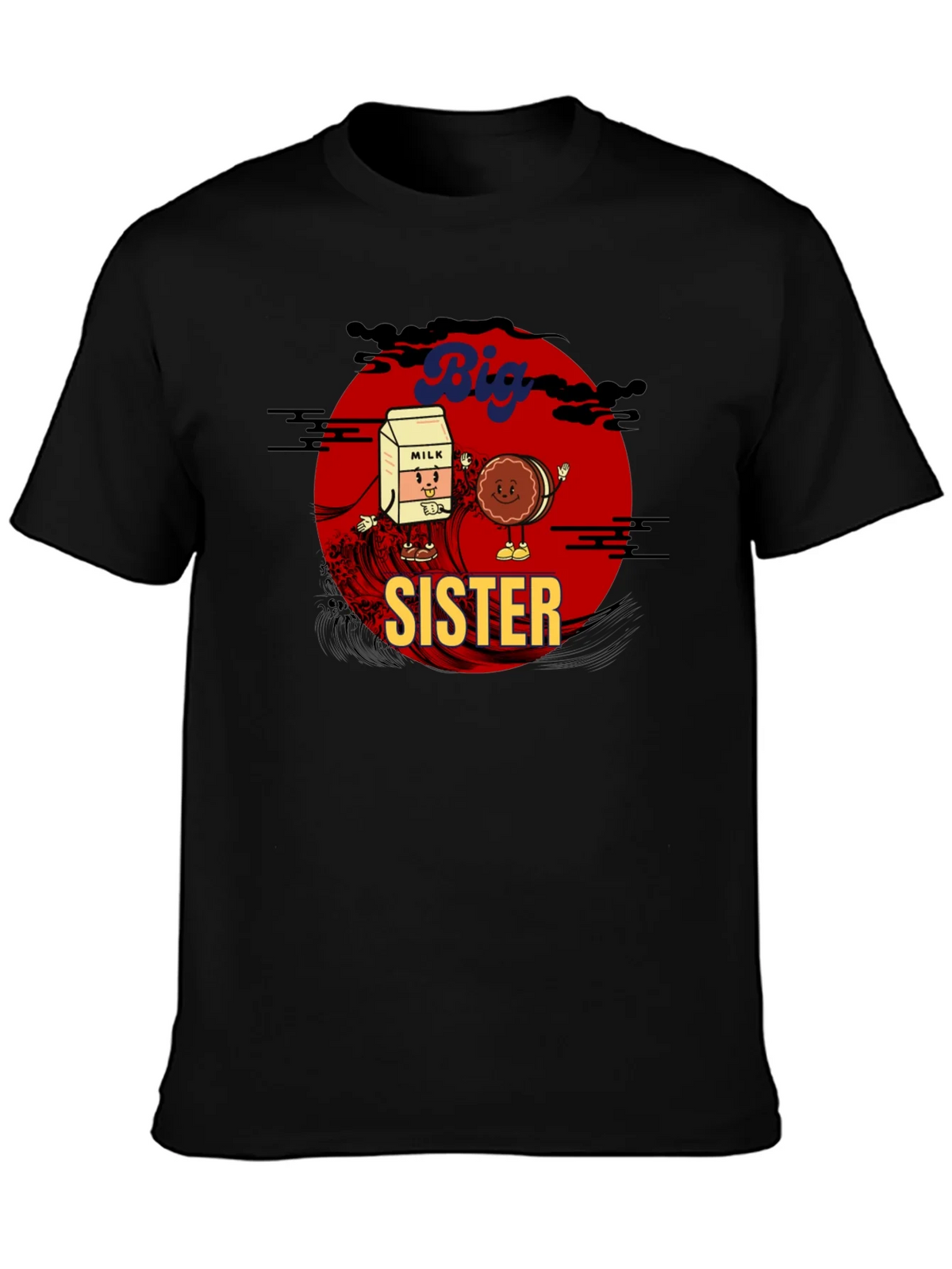 Big Sister Milk & Cookie Graphic T-Shirt product image 3