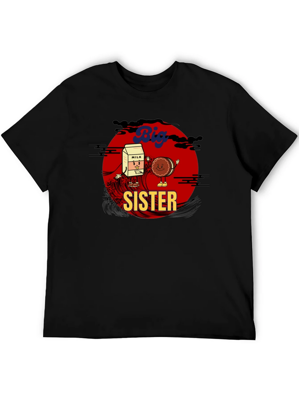 Big Sister Milk & Cookie Graphic T-Shirt product image 5