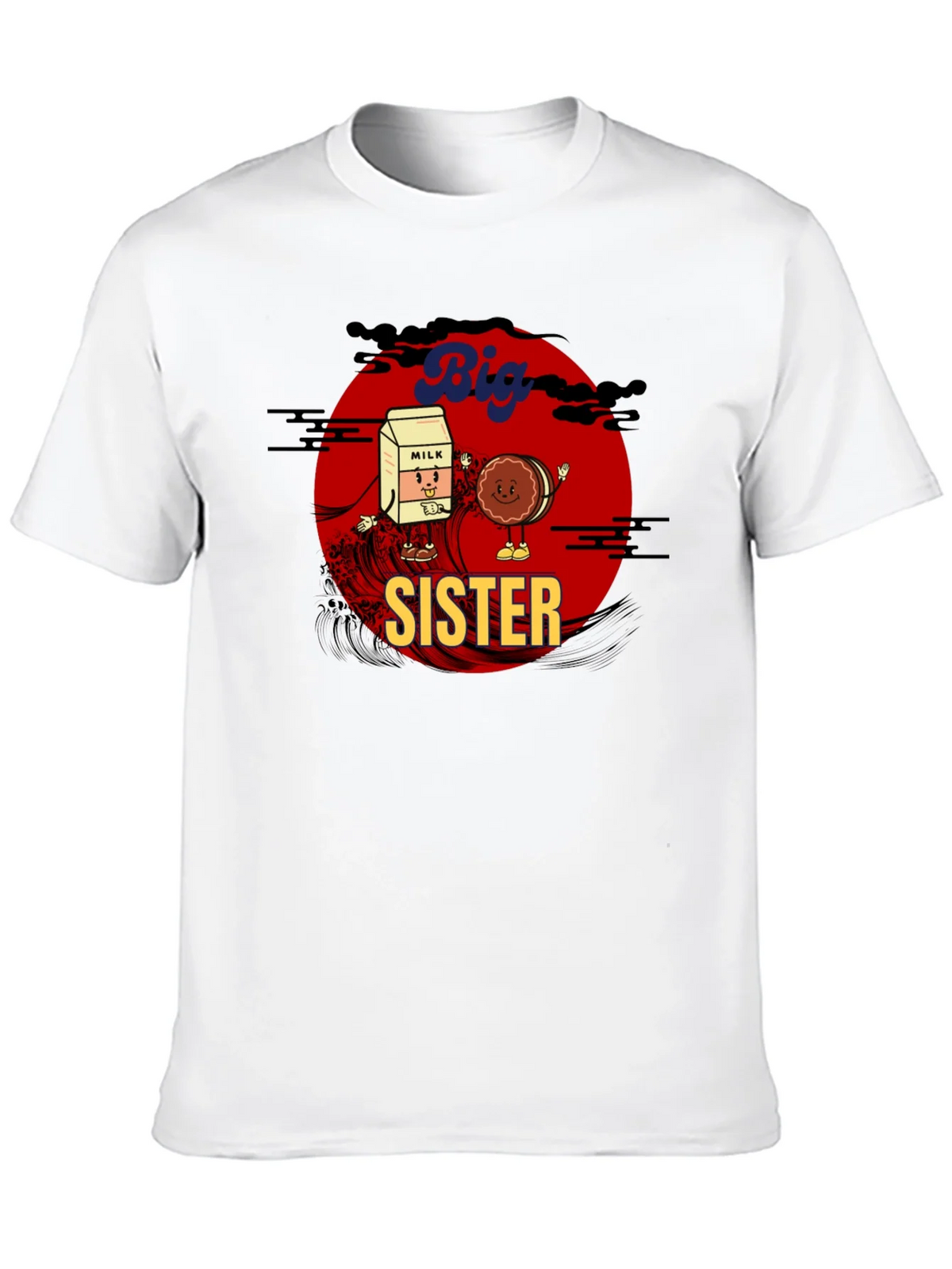 Big Sister Milk & Cookie Graphic T-Shirt product image 9