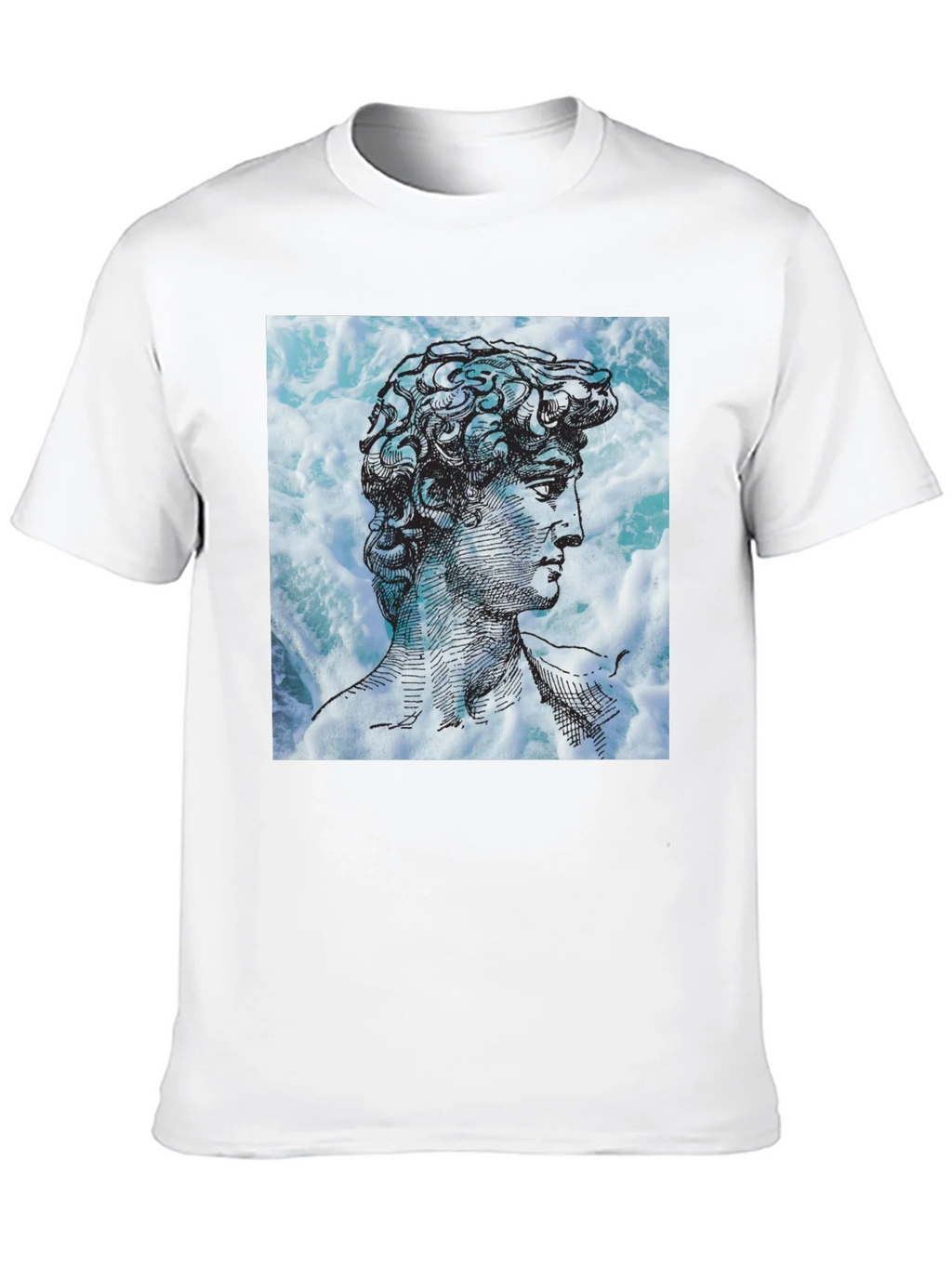 David Statue Graphic Tee - Black Cotton Blend product image 7