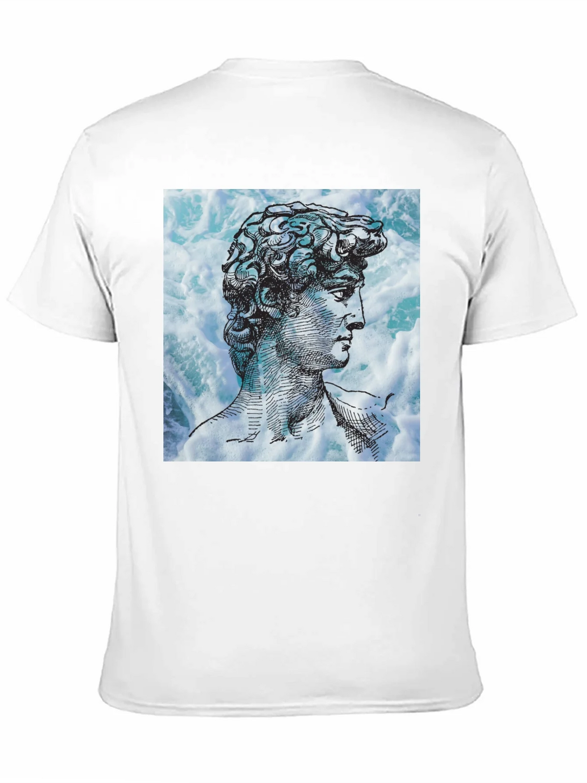David Statue Graphic Tee - Black Cotton Blend product image 8