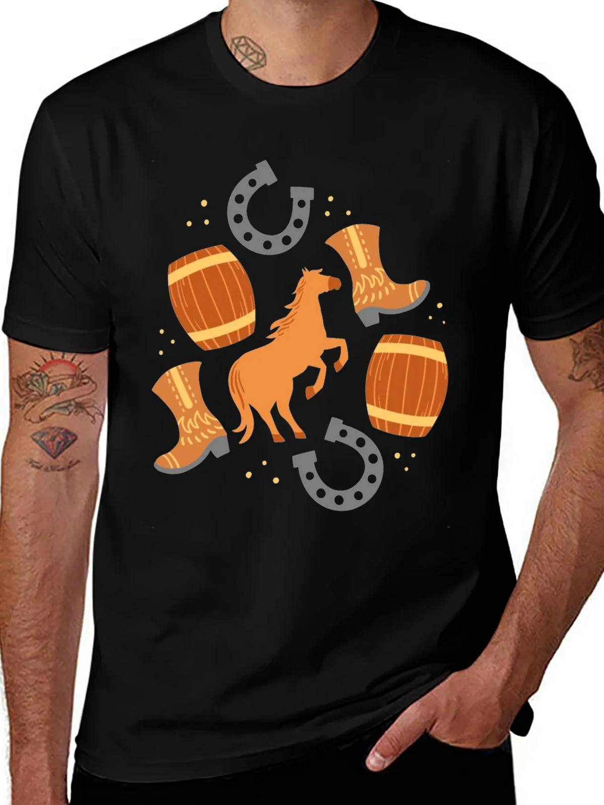 Western Style Graphic T-Shirt product image 1