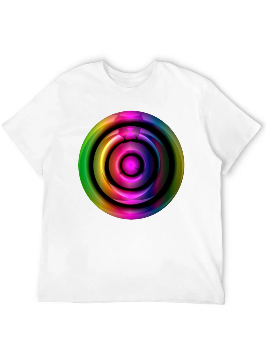 Colorful Abstract Circle Graphic Tee product image 10
