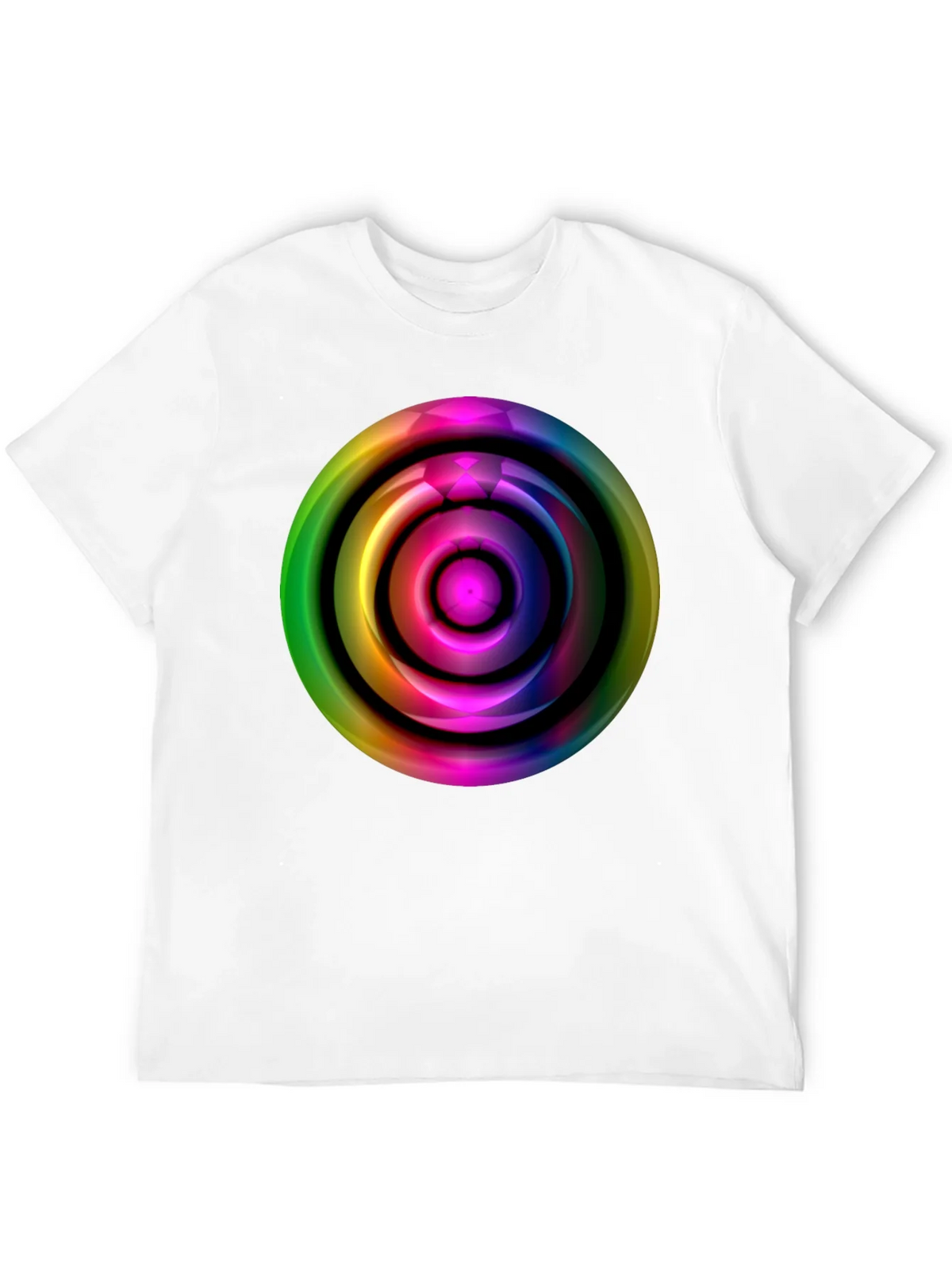 Colorful Abstract Circle Graphic Tee product image 10