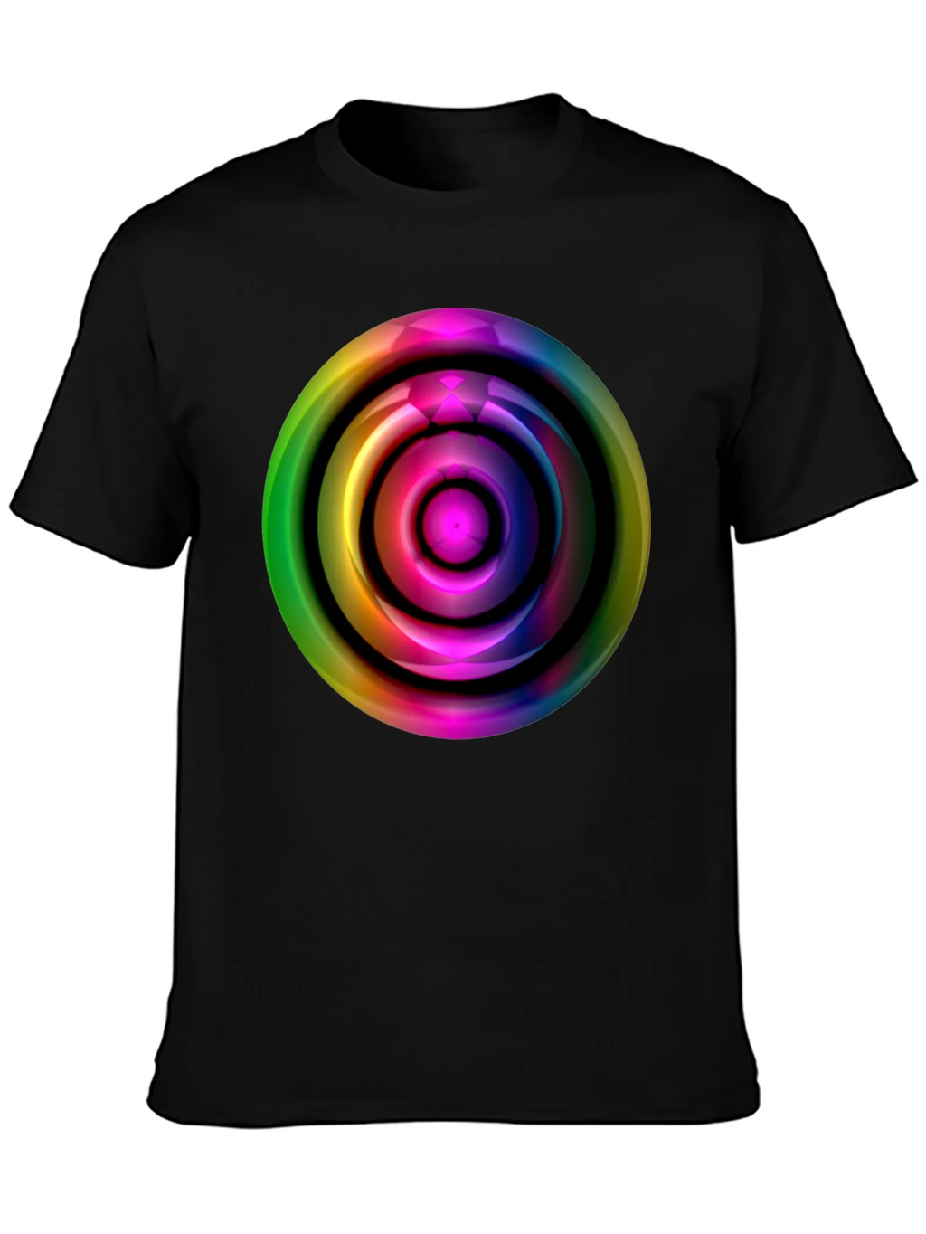 Colorful Abstract Circle Graphic Tee product image 3