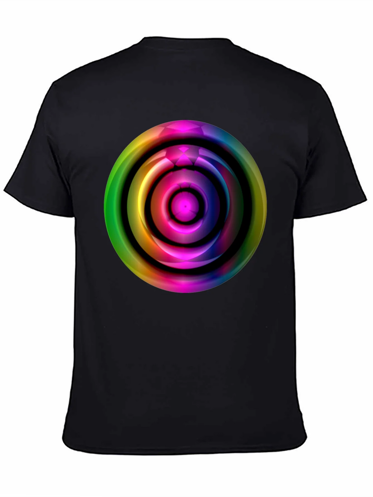 Colorful Abstract Circle Graphic Tee product image 4