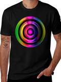 Colorful Abstract Circle Graphic Tee product image 1