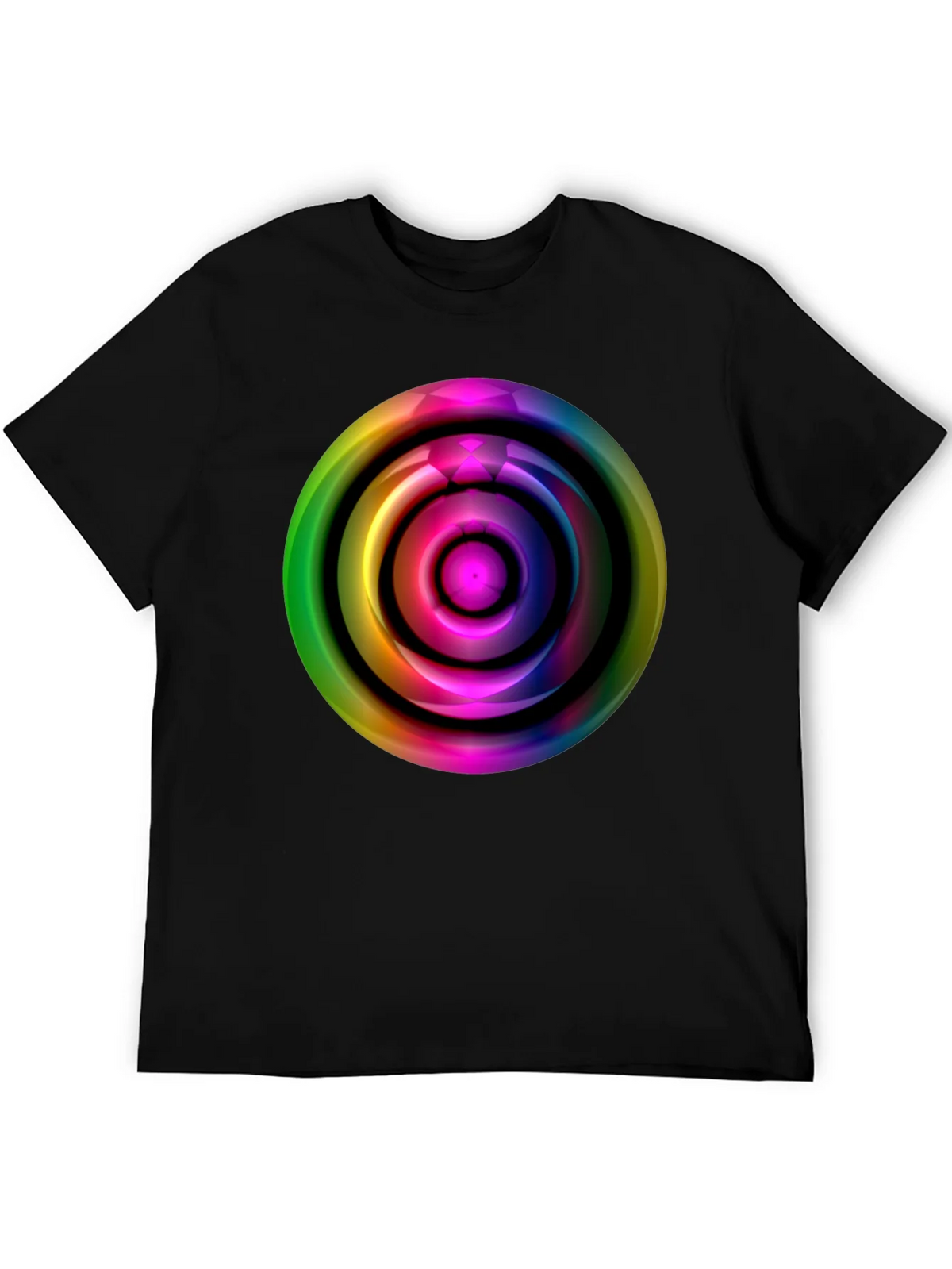 Colorful Abstract Circle Graphic Tee product image 5