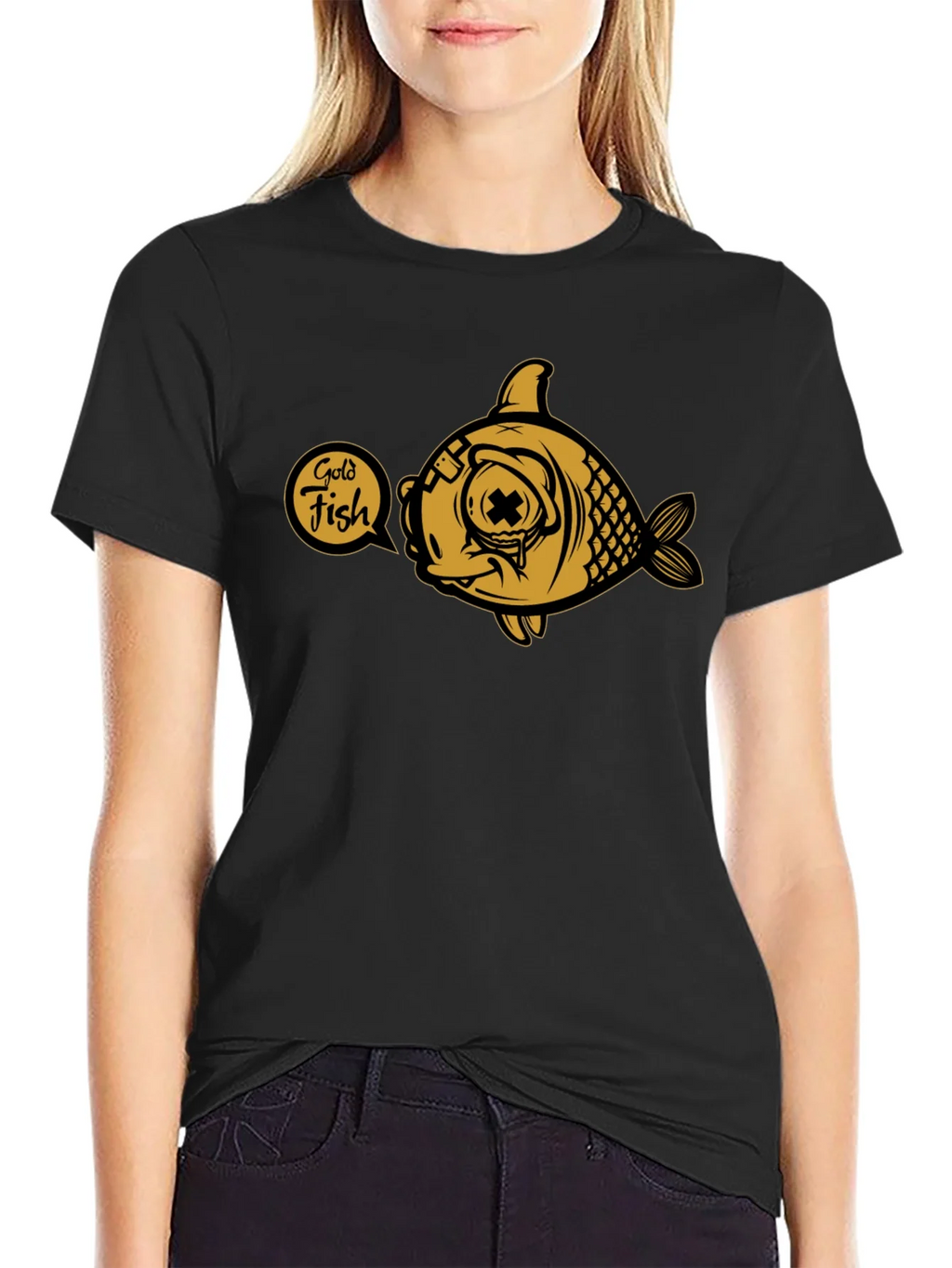 Goldfish Graphic T-Shirt - Unique Cartoon Design product image 2