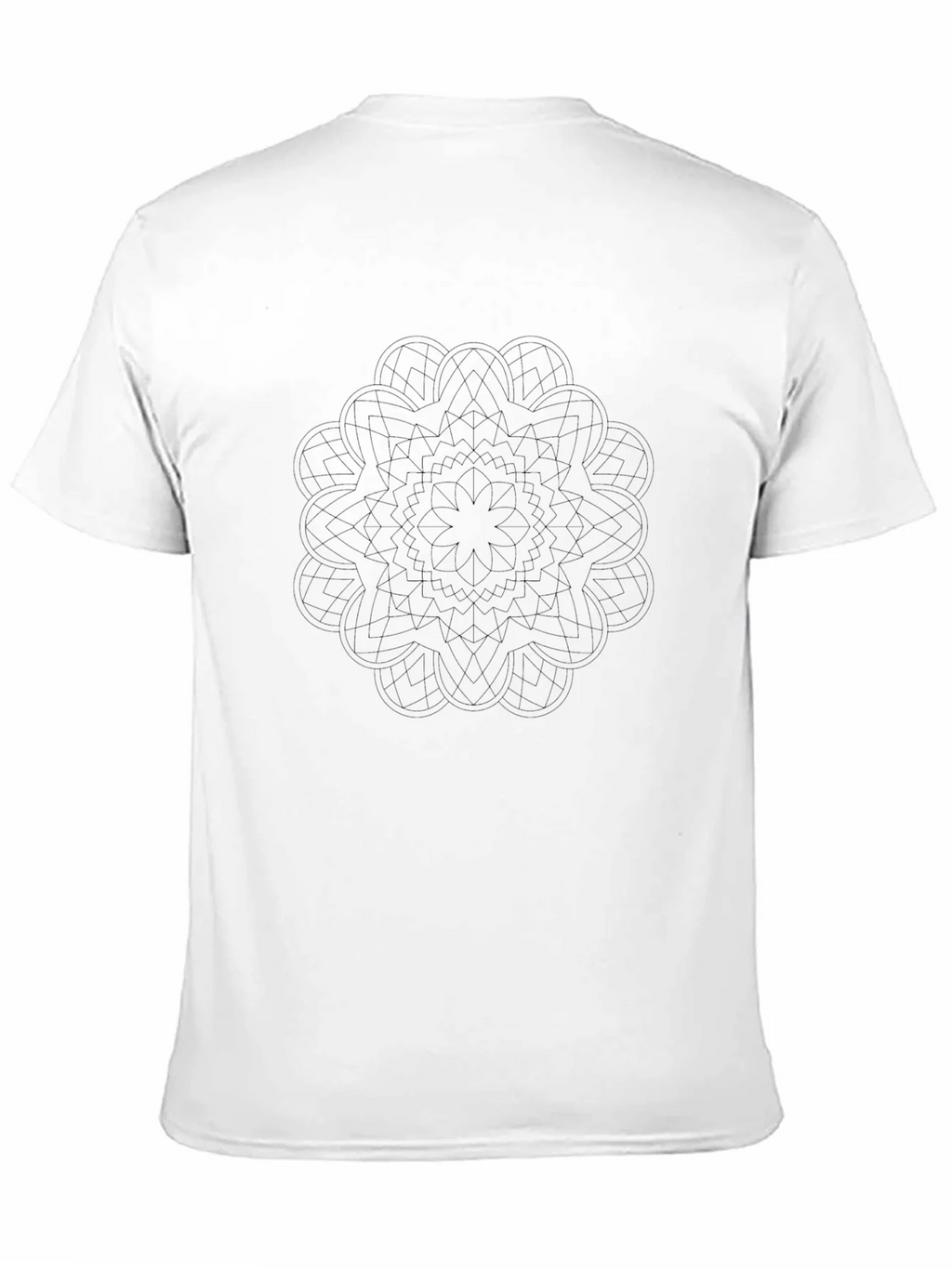 Geometric Mandala Tee - Stylish Black T-Shirt product image 10