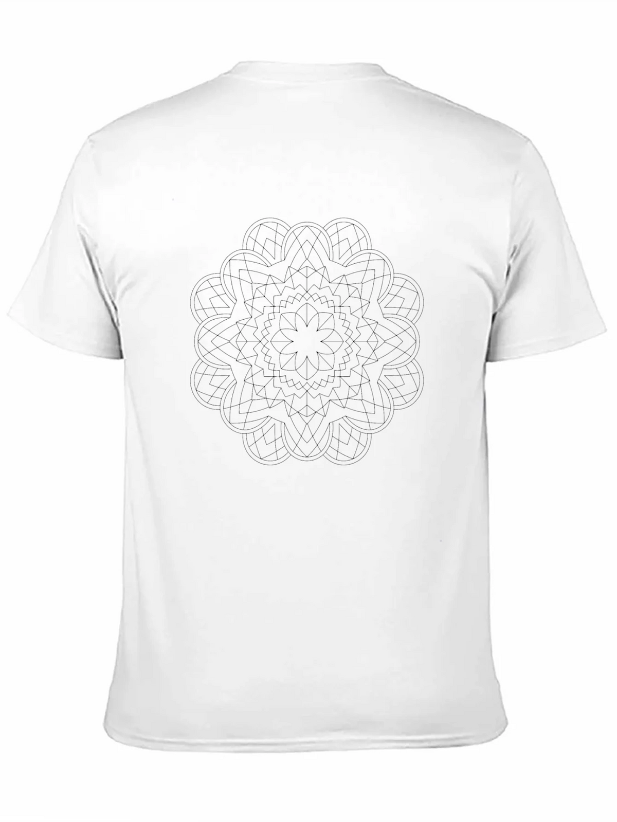 Geometric Mandala Tee - Stylish Black T-Shirt product image 10