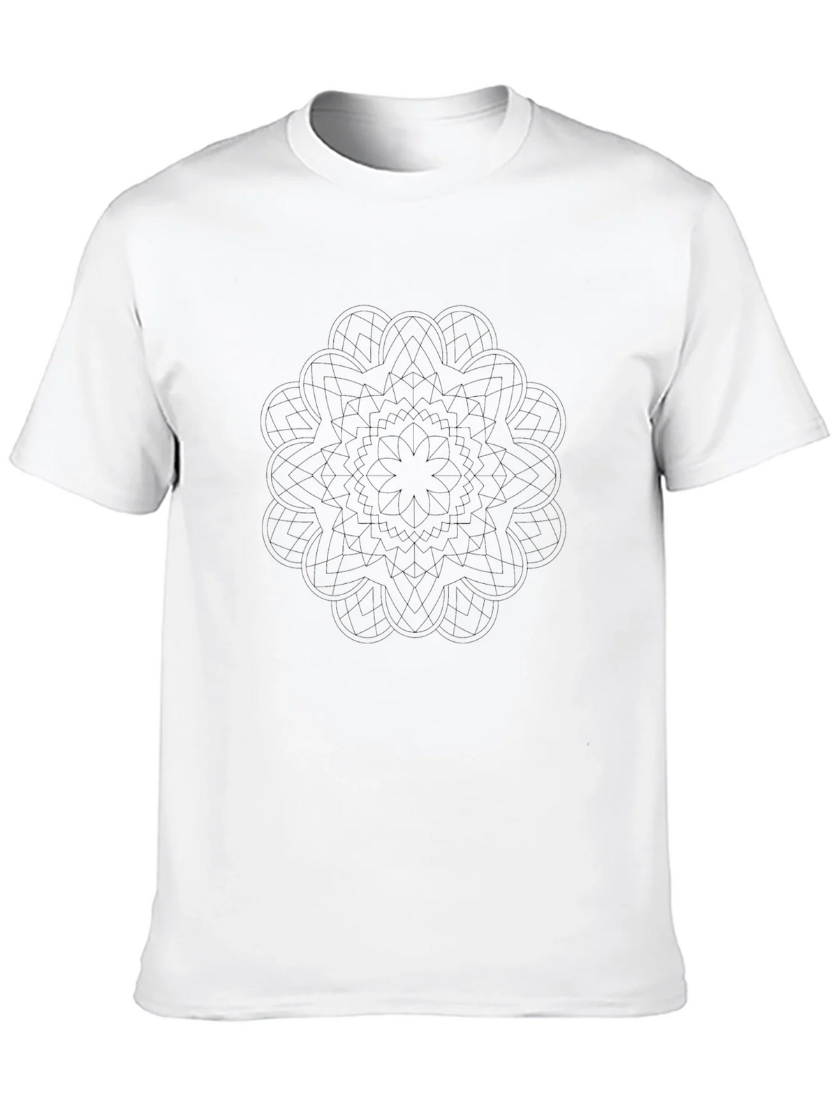 Geometric Mandala Tee - Stylish Black T-Shirt product image 9