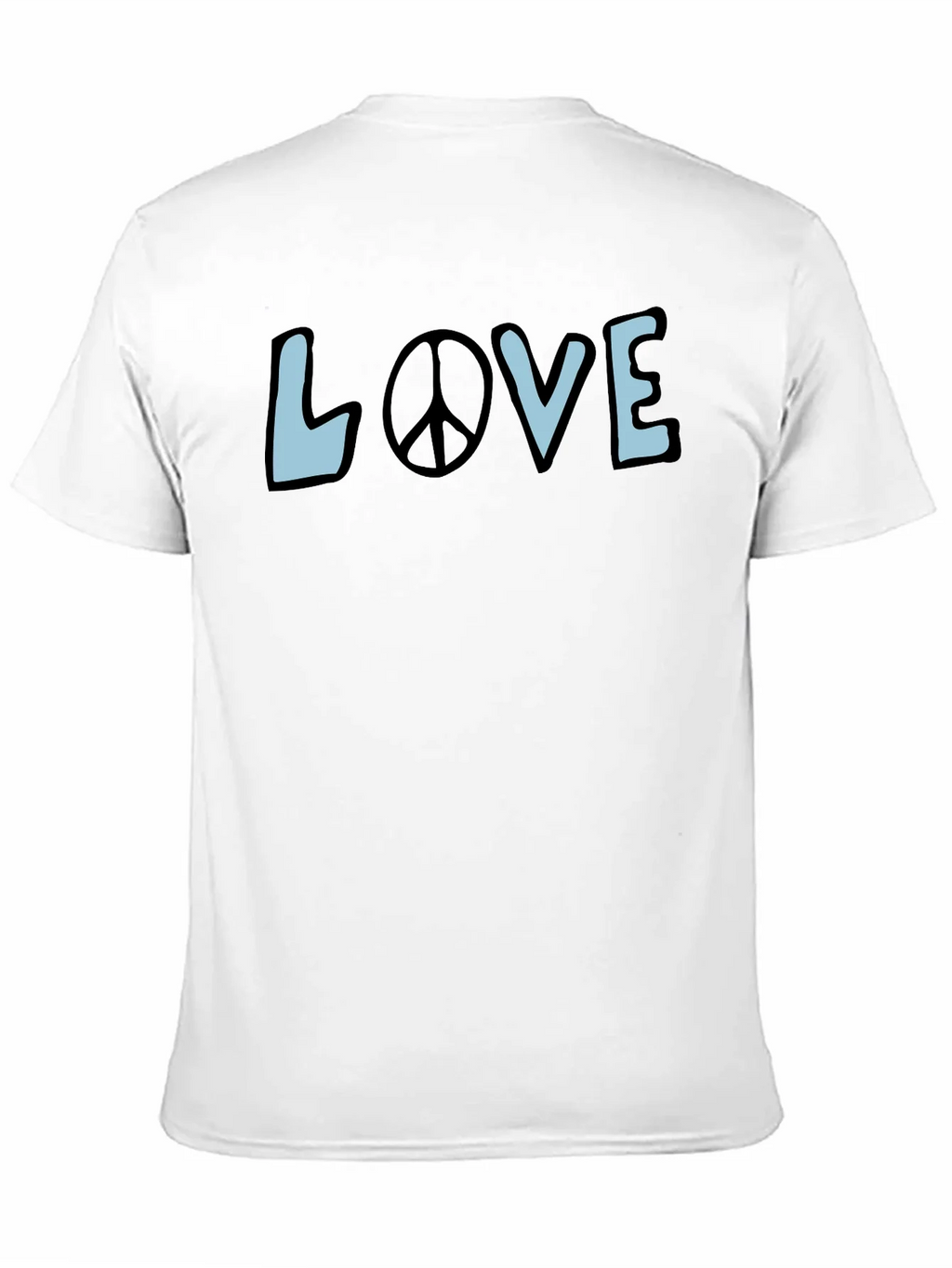 Love & Peace Graphic Tee - Black Short Sleeve Shirt product image 10